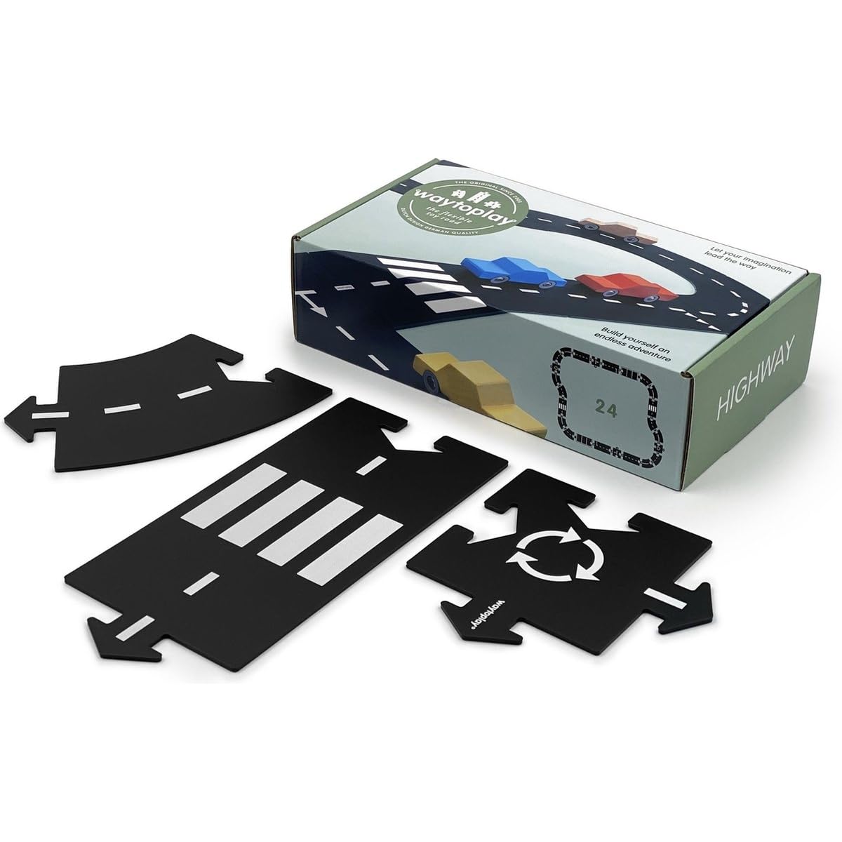 WayToPlay Way to Play Toys Flexible Race Track Toy Road Set